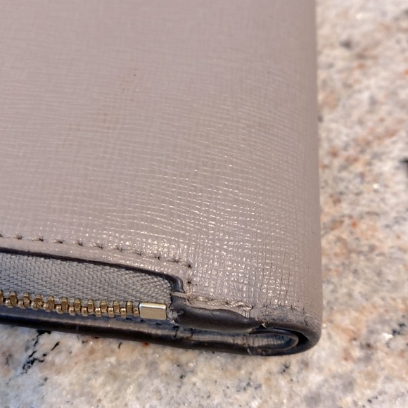 FURLA TAUPE CROSSGRAIN LEATHER WALLET - Picture 8 of 8